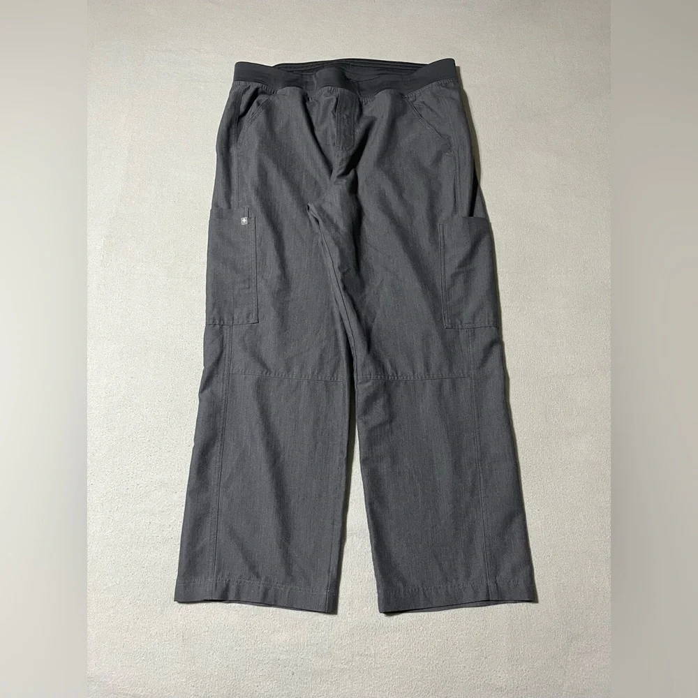 FIGS Mens Axim Cargo‎ Scrub Pants XL (34x26) Elastic Waist Stretch Comfort T2001